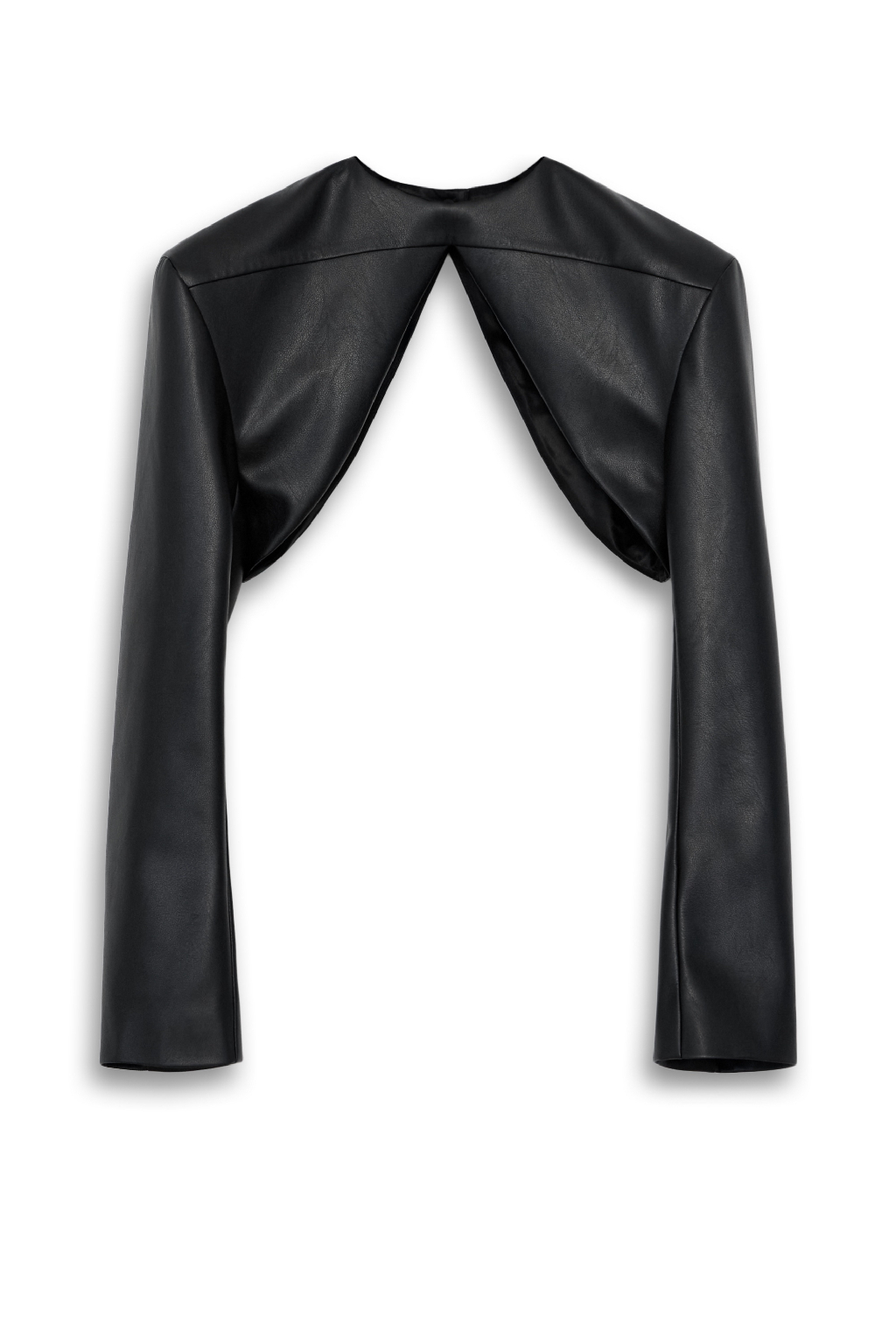 Укороченный жакет - болеро из эко-кожи для тех, кто любит нестандартные решения. Единый размер.