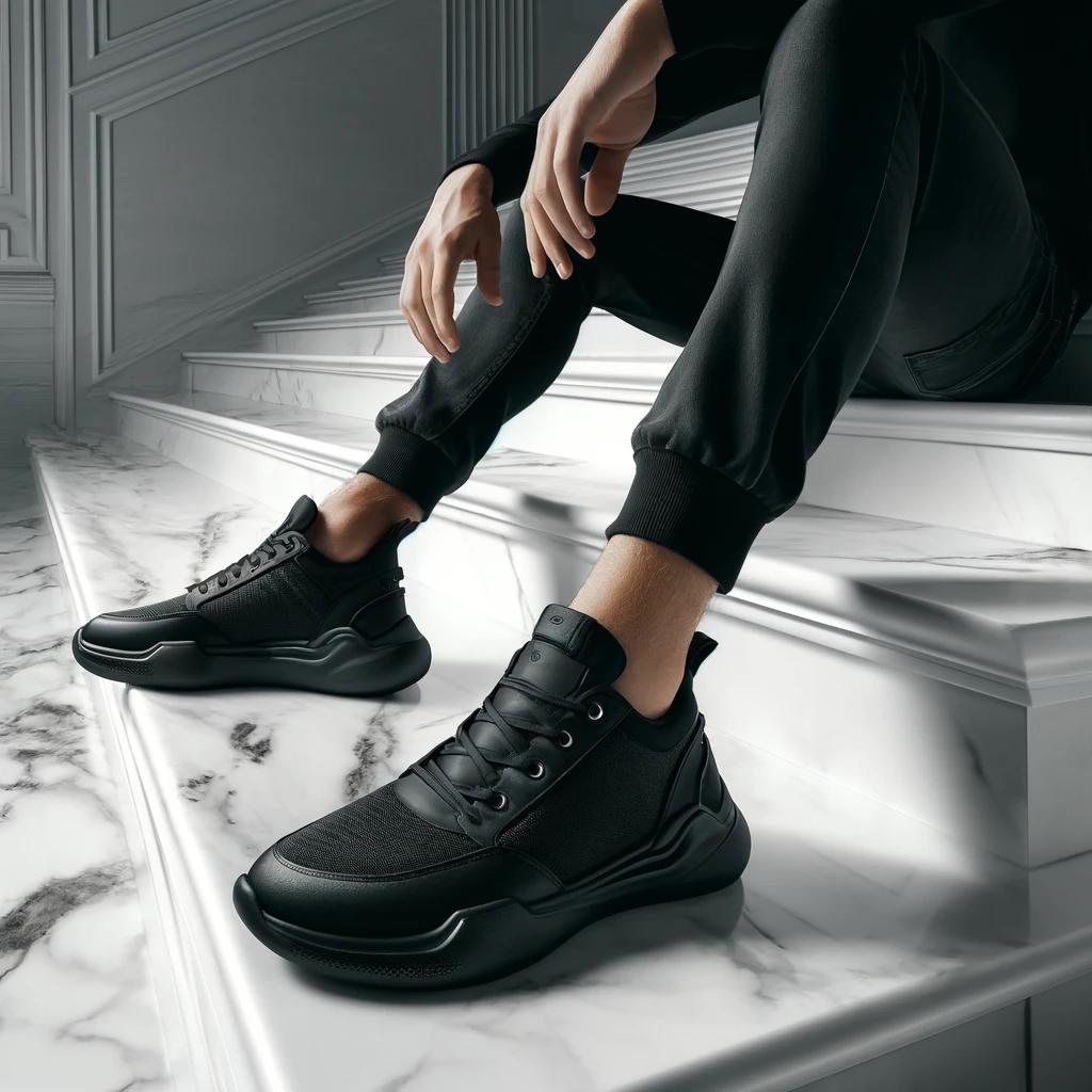 Черные кроссовки на лето