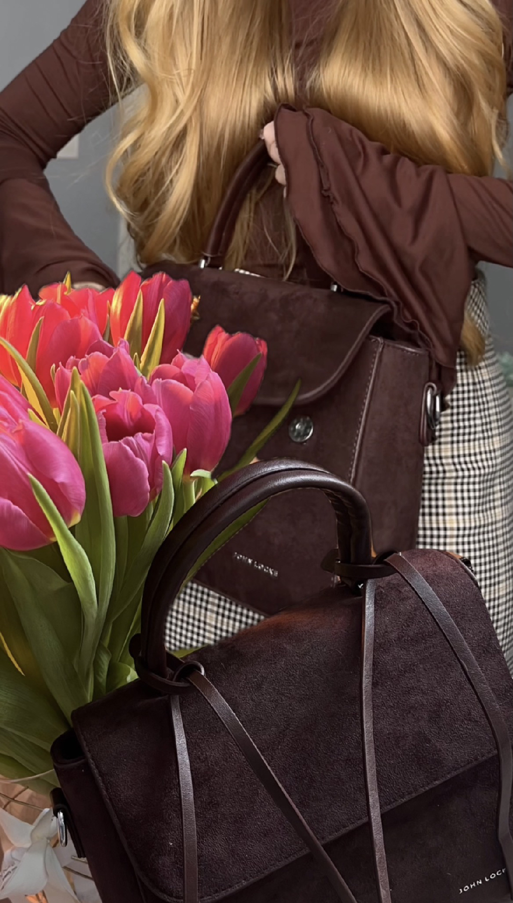 Элегантная сумка-багет, напоминающая портфель арт. #WW282901
