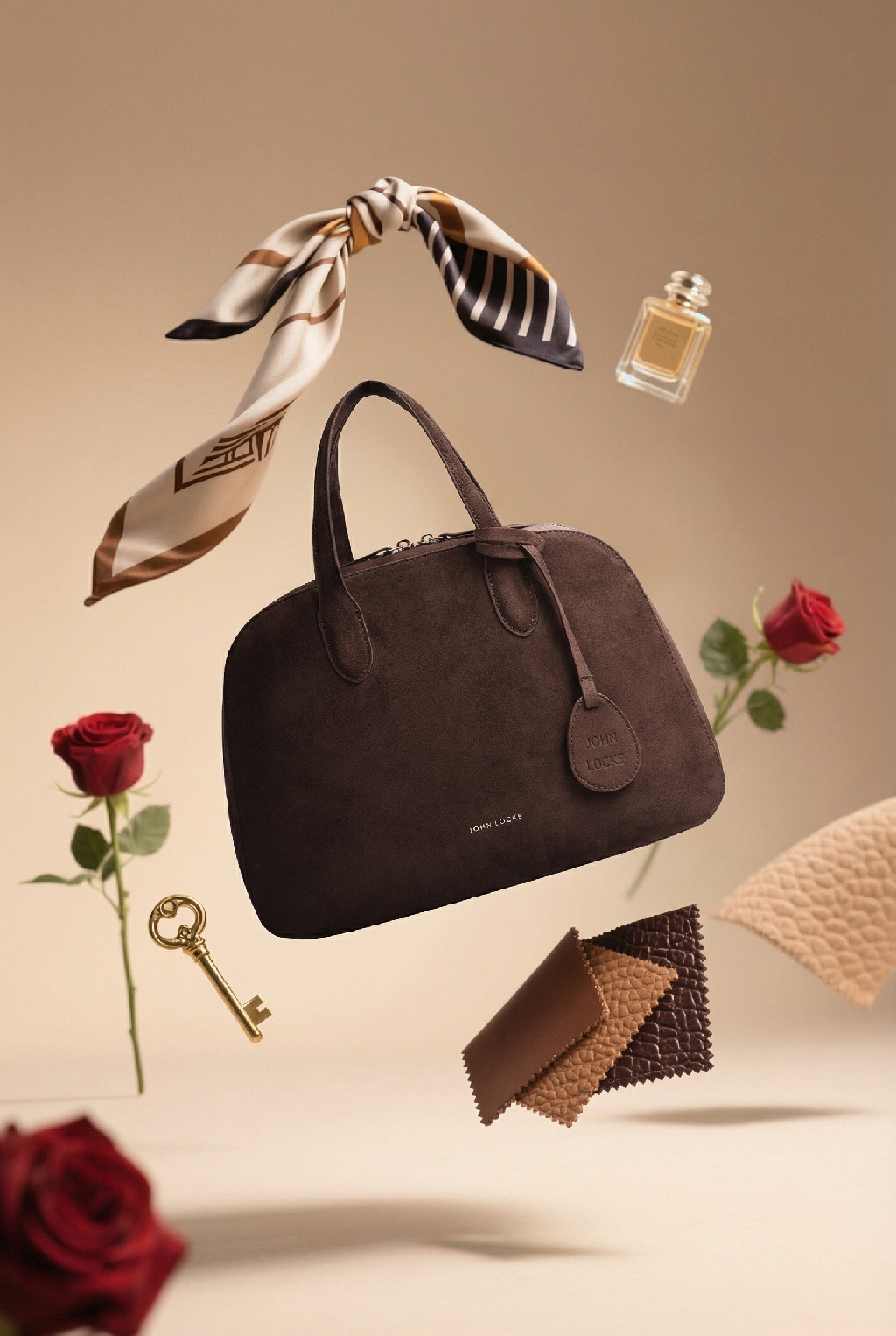 Замша, шерсть и мягкие ткани создают глубину цвета, а сумка в шоколадном тоне собирает образ и делает его цельным. Ищи свою в каталоге ВБ John Locke 