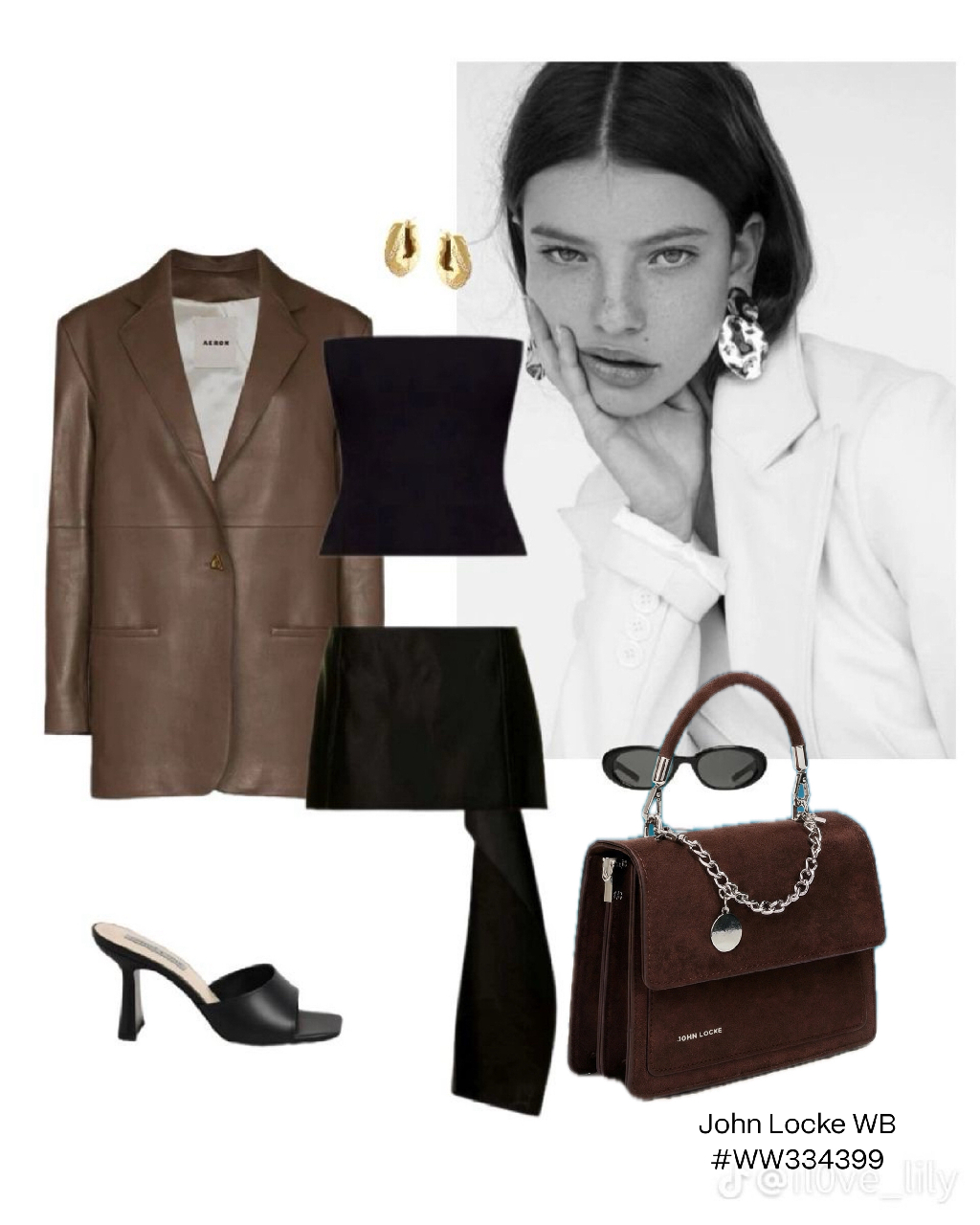 К каждому из образов — сумочка #JOHNLOCKE под стиль и эстетику. Ищи по артикулам #WW334399 и другим на фото