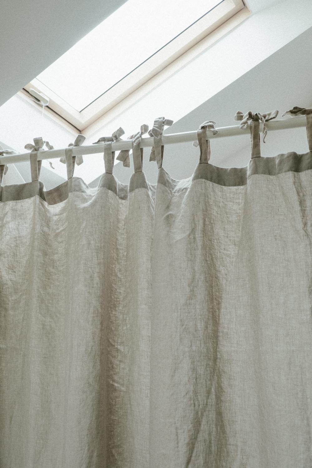 Льняные шторы 