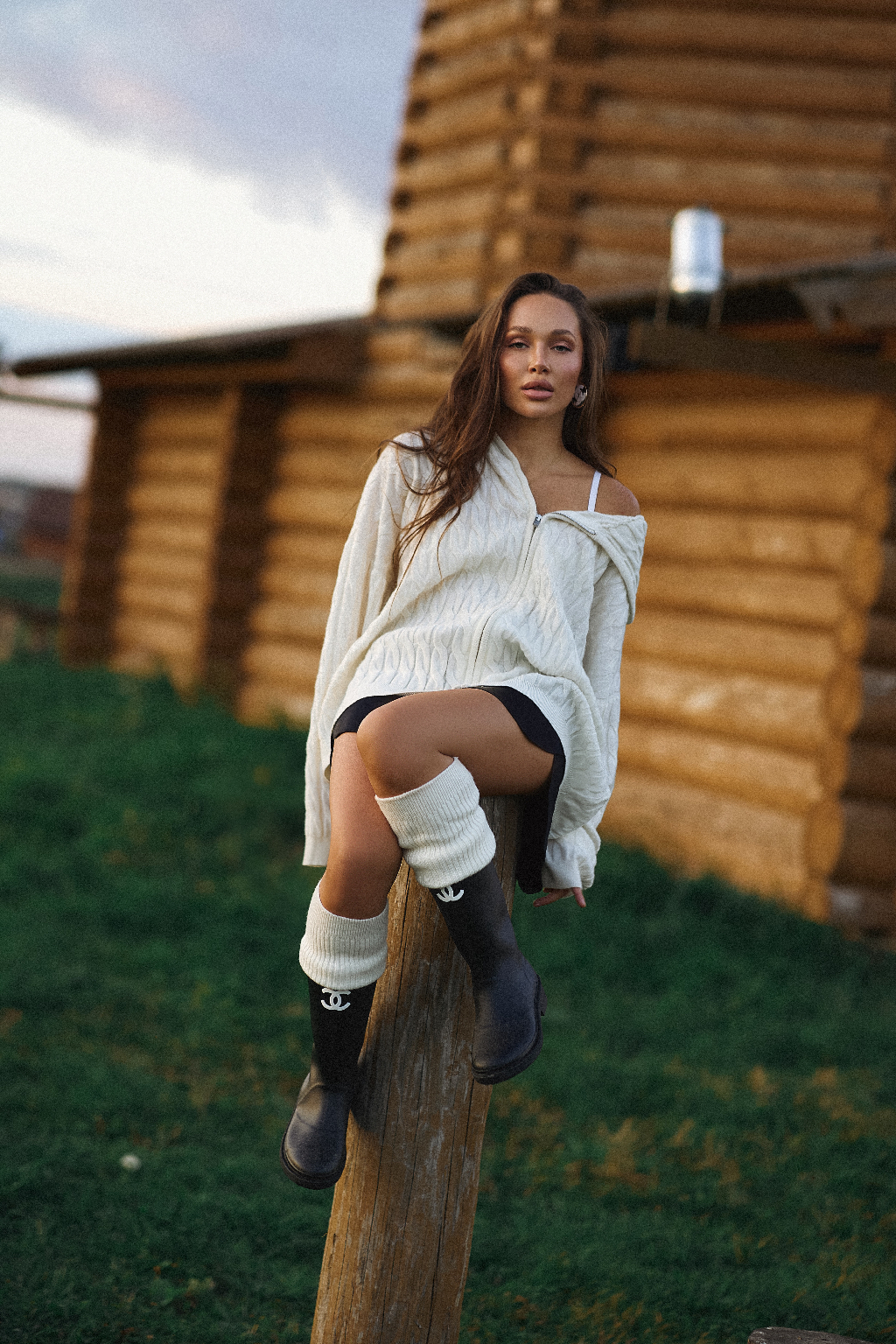 Зип худи из кашемира и шерсти