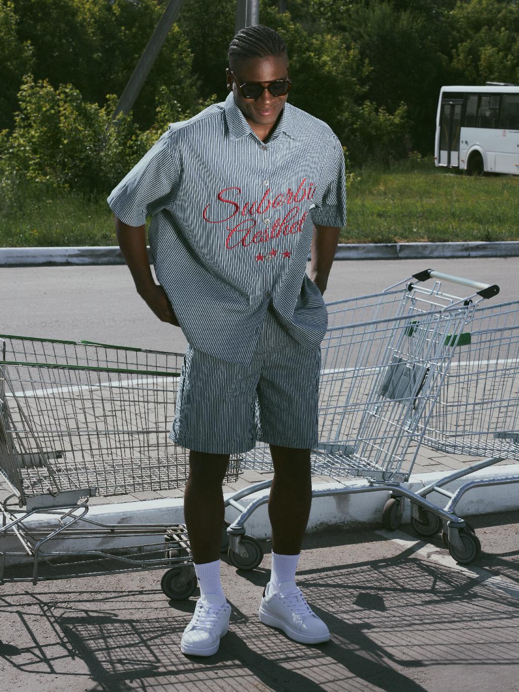 URBAN DESIRE ❣️ Рубашка и оверсайз шорты из денима в полоску. For him. For her.