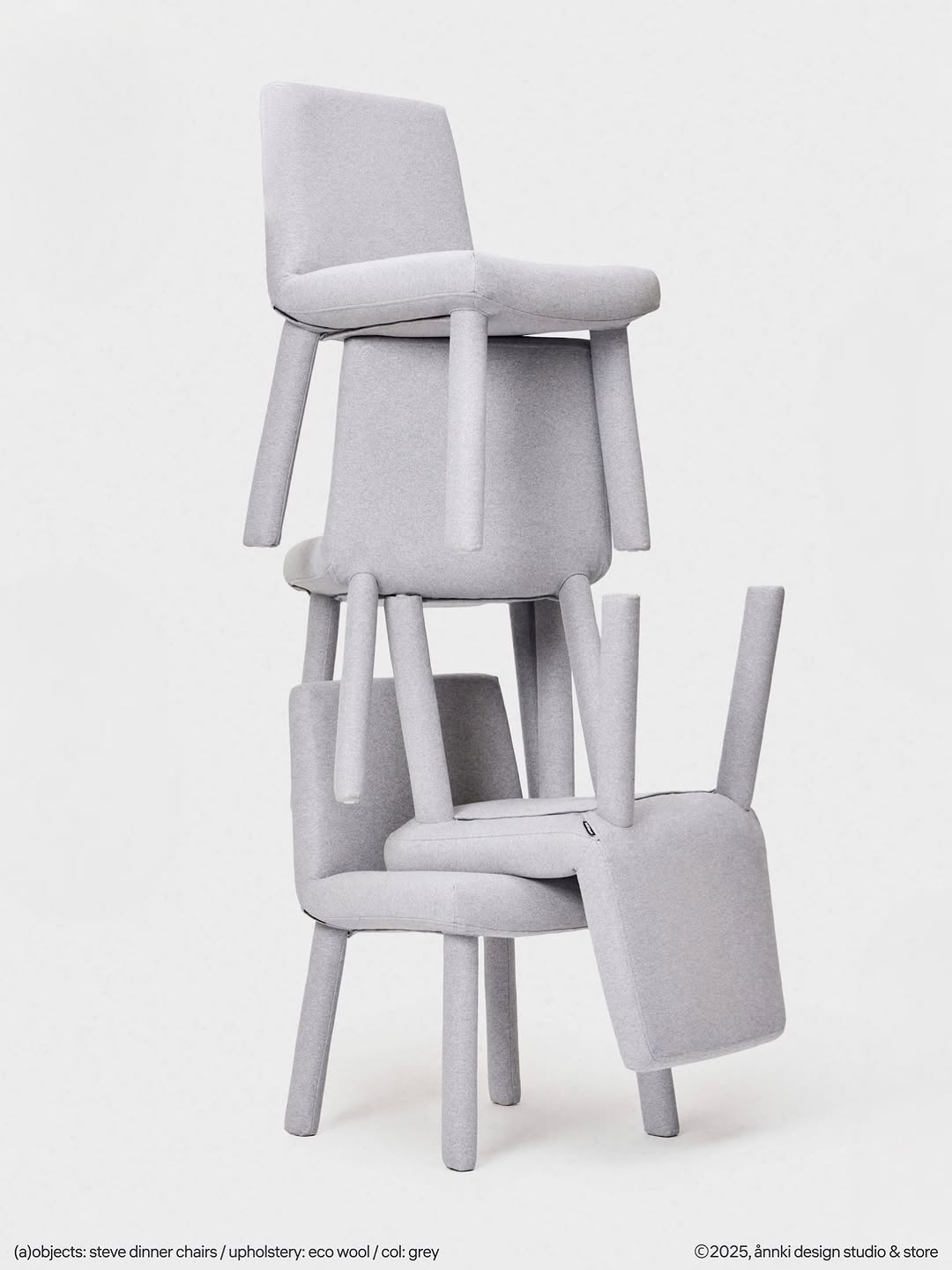 steve dinner — как части пазла, которые вместе формируют гармоничный интерьер.

на сайте annki.studio запустили новый раздел «обеденная группа», где можно найти все необходимое. потому что комплектом выгоднее, а стульев много не бывает. 

(a)object: steve dinner chair
upholstery: eco wool
col: grey
#steve_dinner_chair